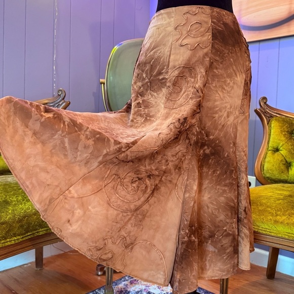 Vintage Y2K Dressbarn Tie Dye Boho Fairycore Skirt Size 6 - Picture 5 of 12